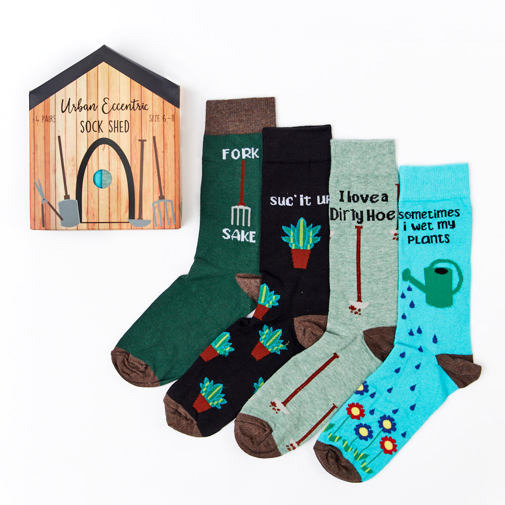 Unisex Gardening Shed Socks Gift Set