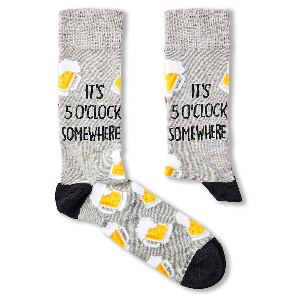 Unisex It's 5 O'Clock Somewhere- Beer Socks