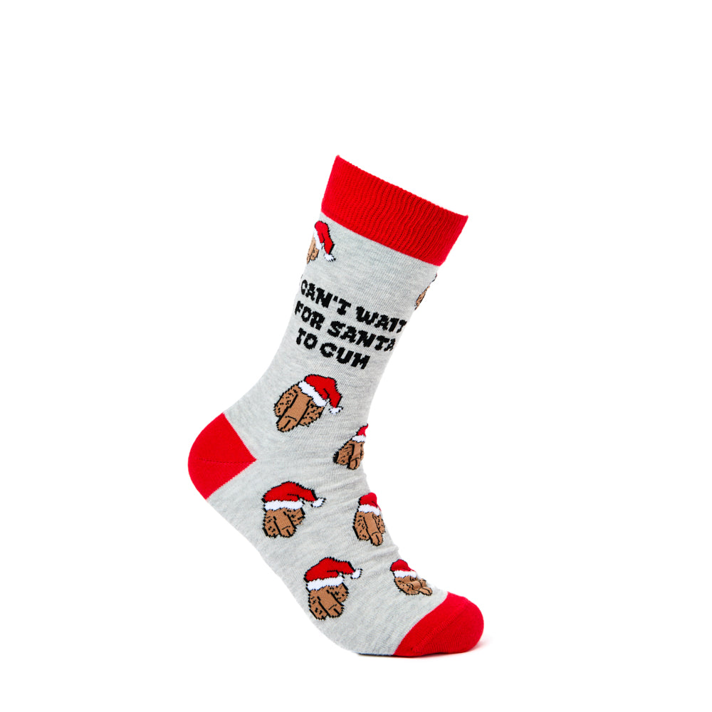 Unisex Can't Wait For Santa To Cum Socks