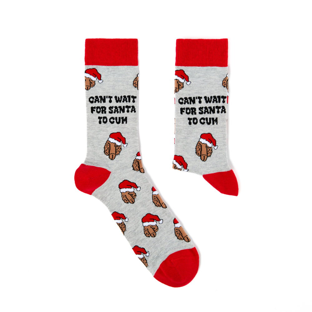 Unisex Can't Wait For Santa To Cum Socks