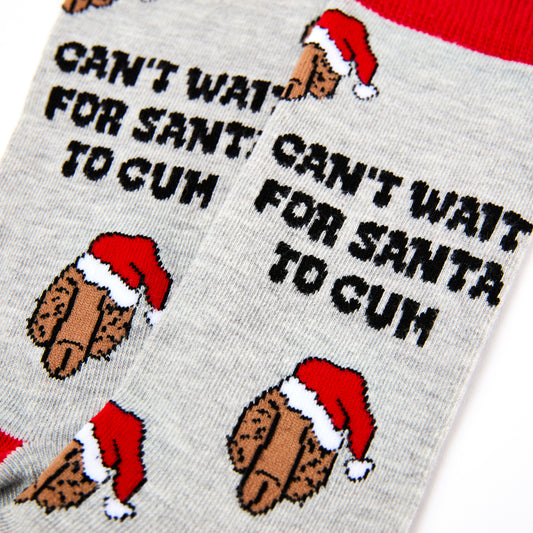 Unisex Can't Wait For Santa To Cum Socks