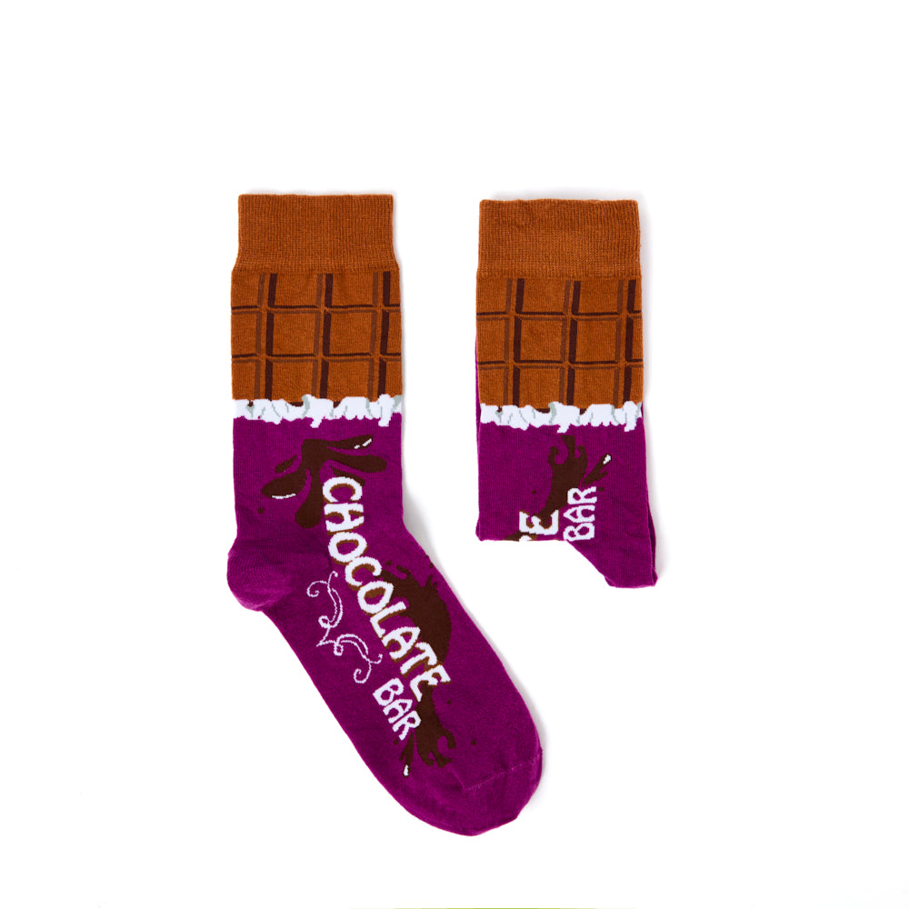 Unisex Chocolate Bar Socks Gift Set