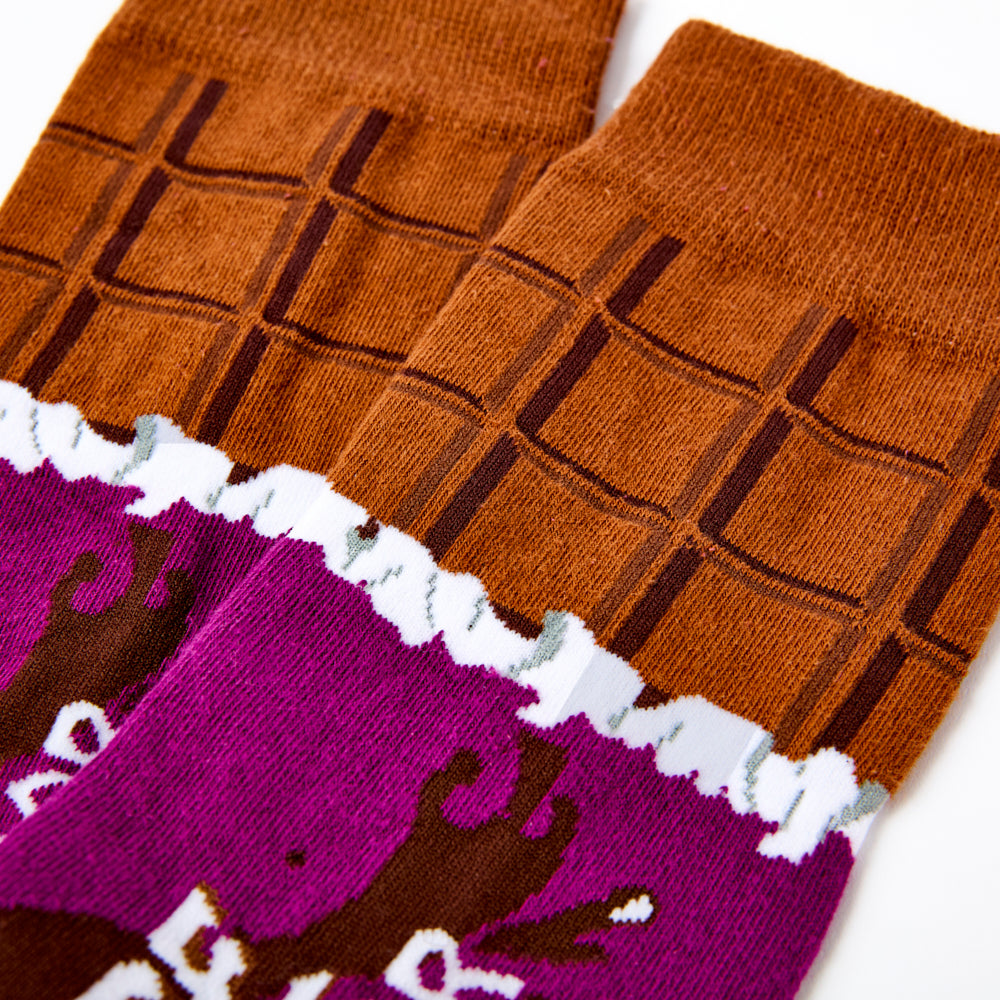 Unisex Chocolate Bar Socks Gift Set