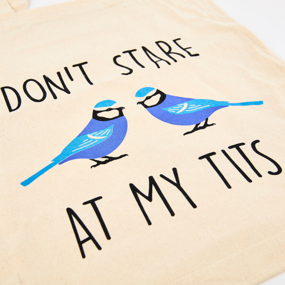 Don't Stare At My Tits - Tote Bag