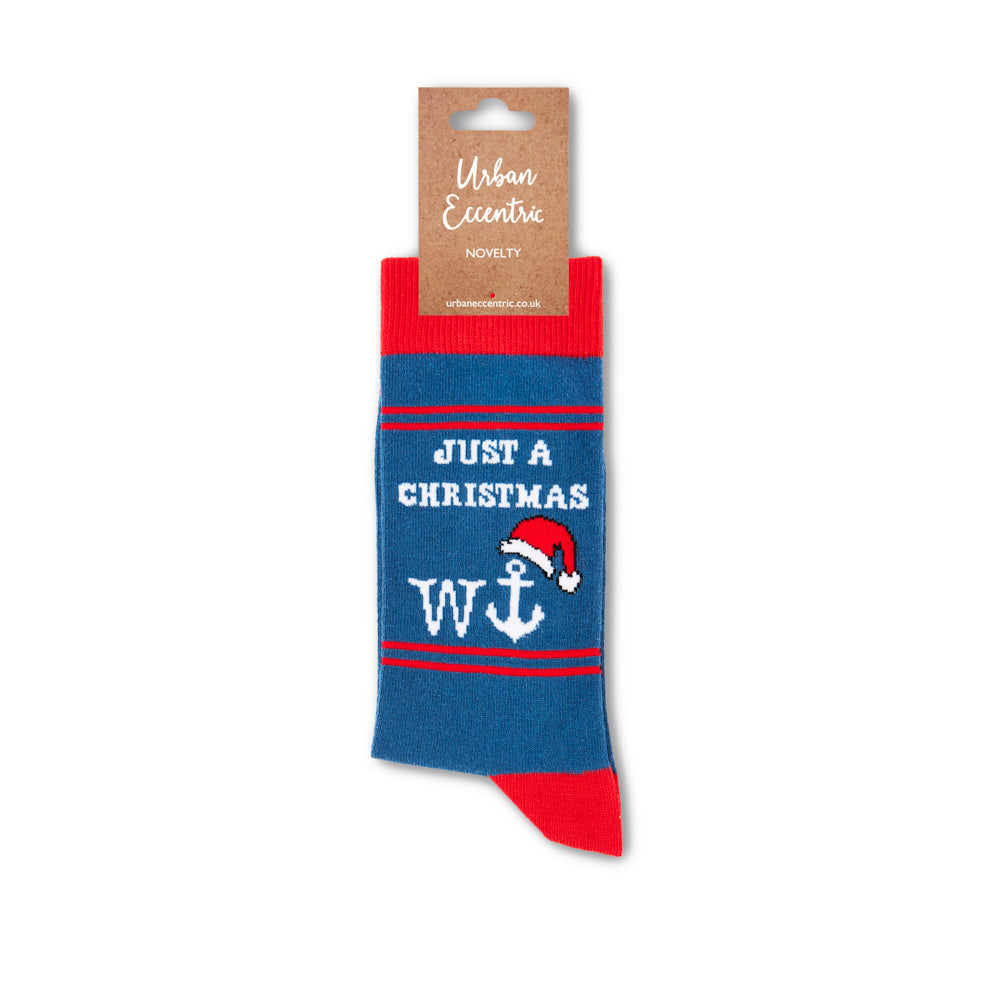 Unisex Just A Christmas W'Anchor Socks