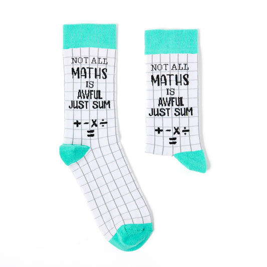 Unisex Not All Maths Is Awful Just Sum Socks