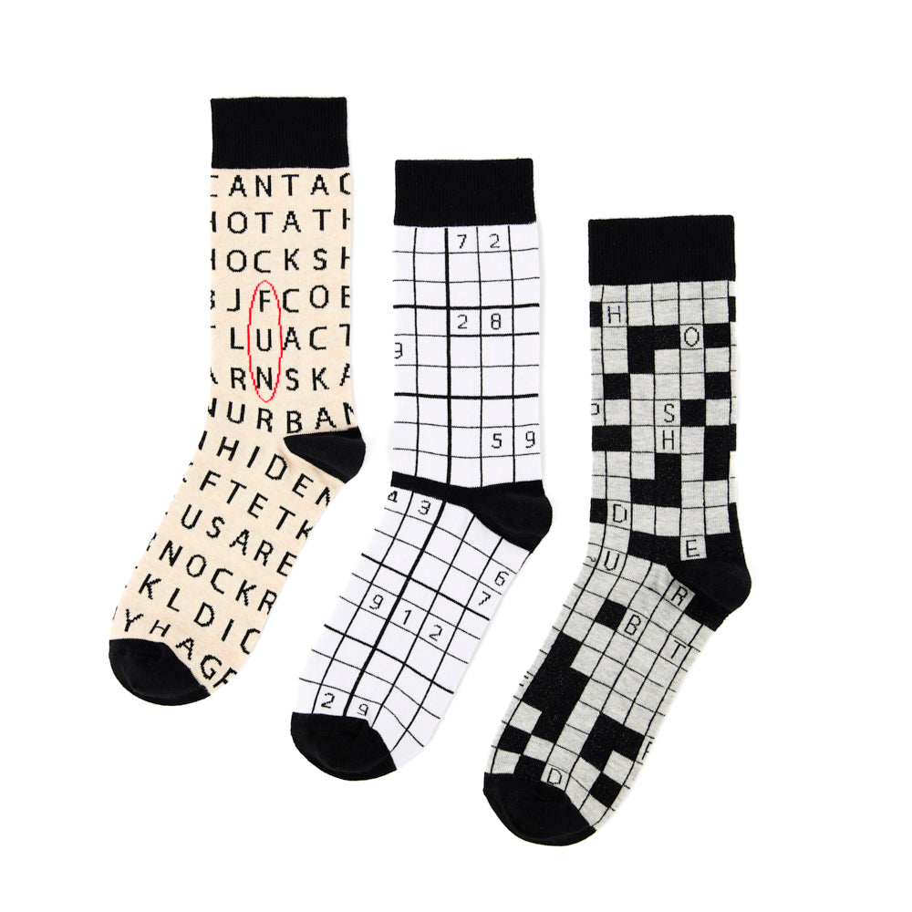 Unisex Puzzler Gift Box Socks