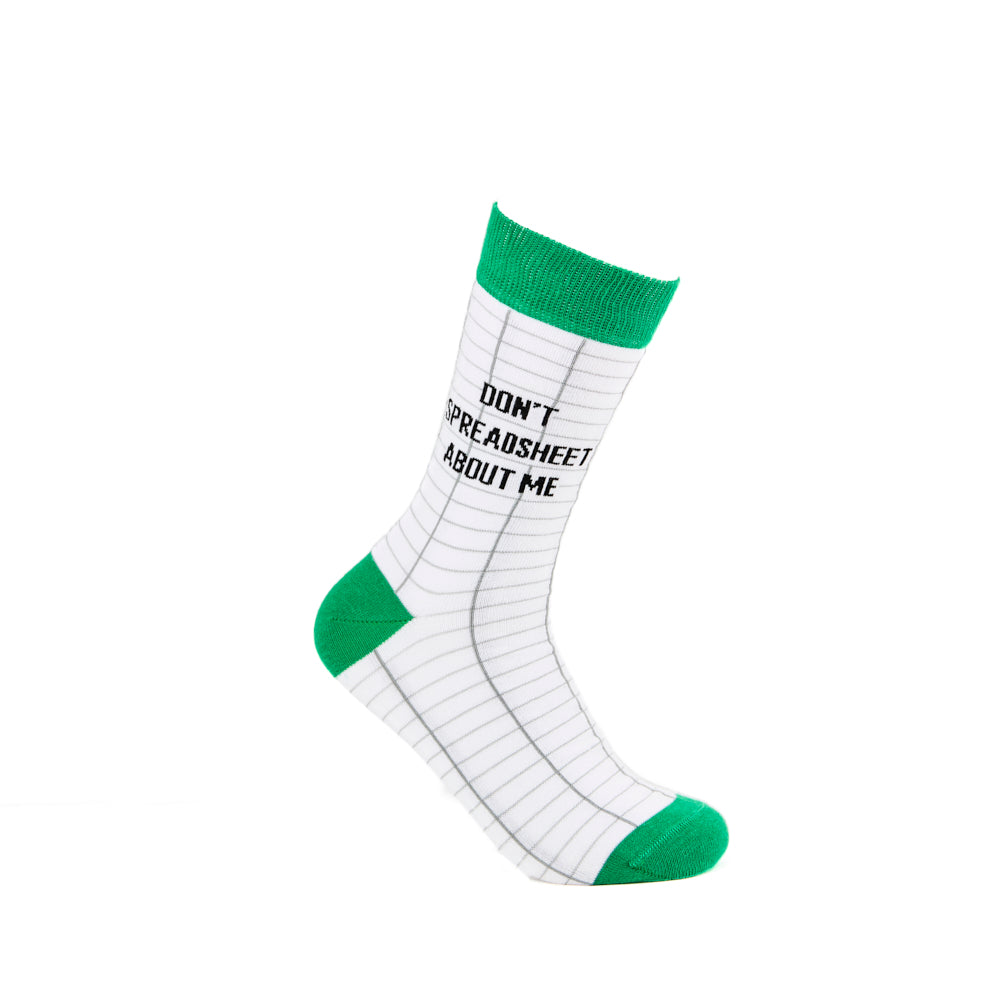 Unisex Don't Spreadsheet About Me Socks