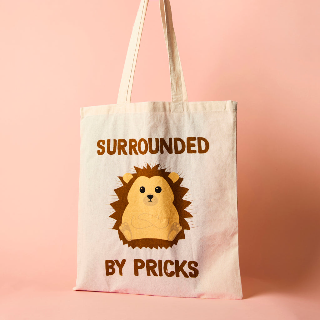 Surrounded By Pricks - Tote Bag