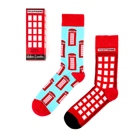 Unisex Telephone Socks Gift Set