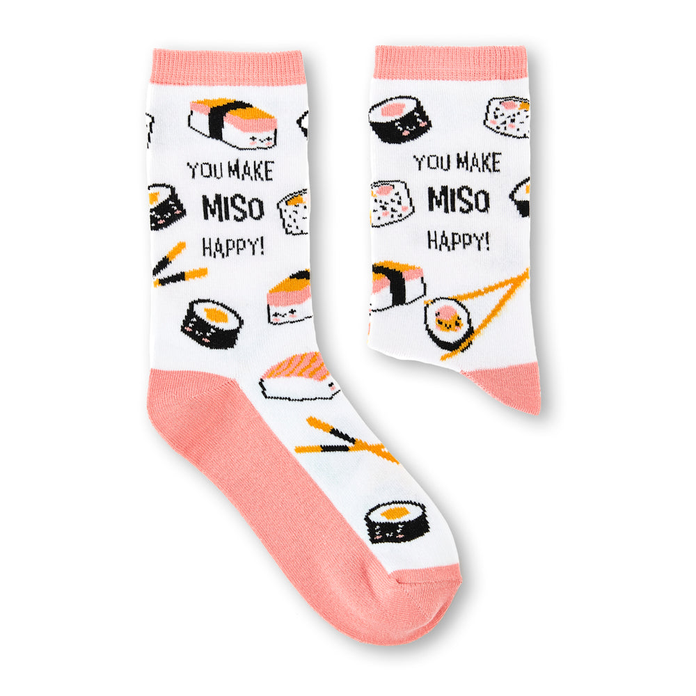 Ladies You Make Miso Happy Socks