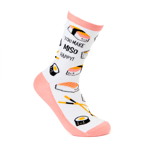 Ladies You Make Miso Happy Socks