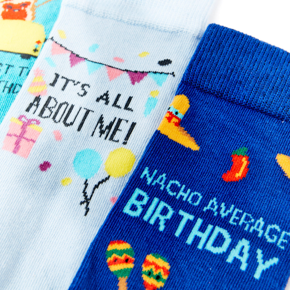 Unisex Birthday Socks Gift Set