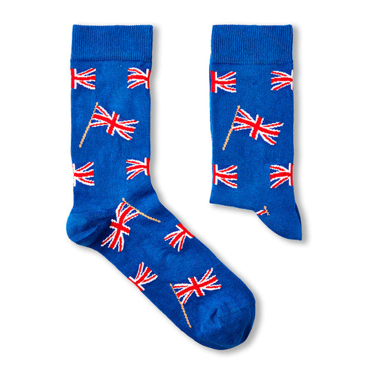 Unisex Union Jack Waving Flag Socks