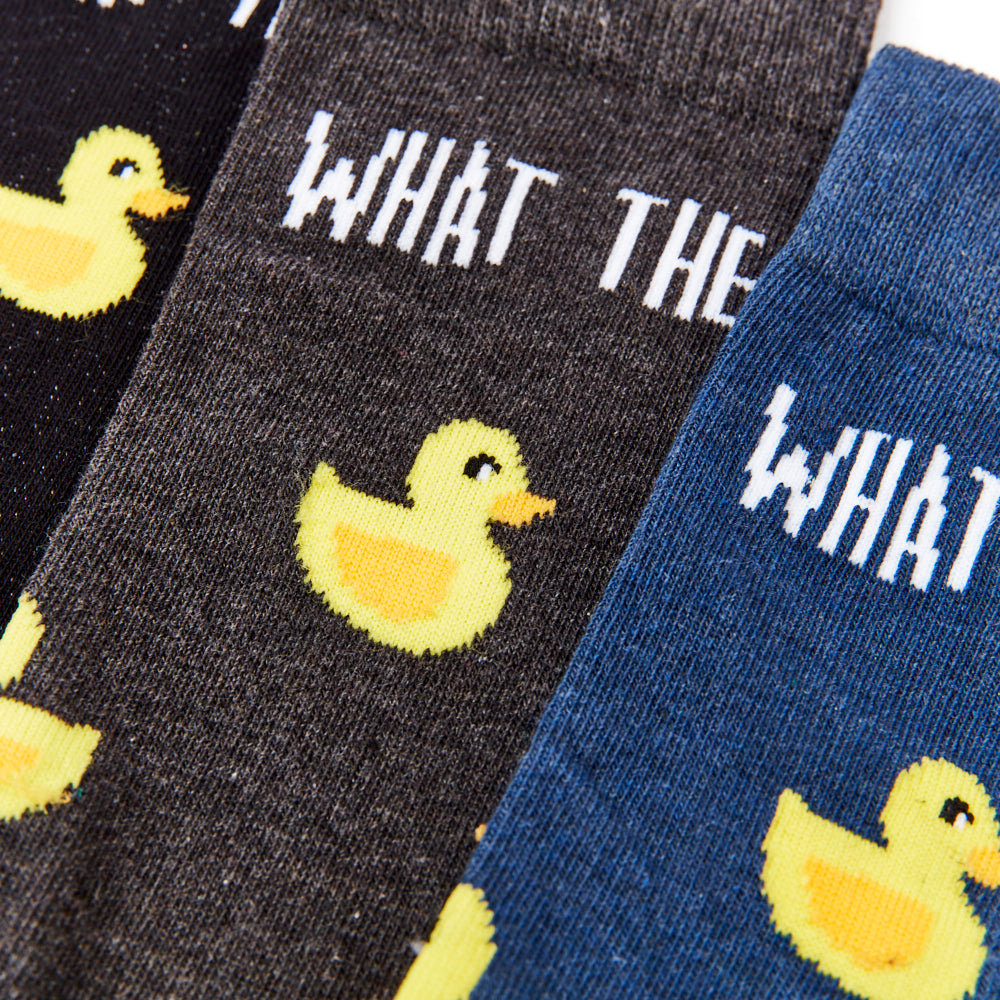 Unisex What The Duck Socks Gift Set