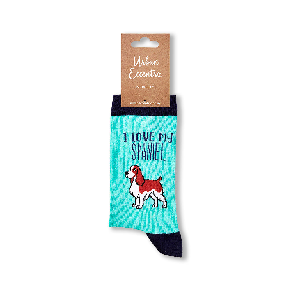 Ladies I Love My Spaniel Socks