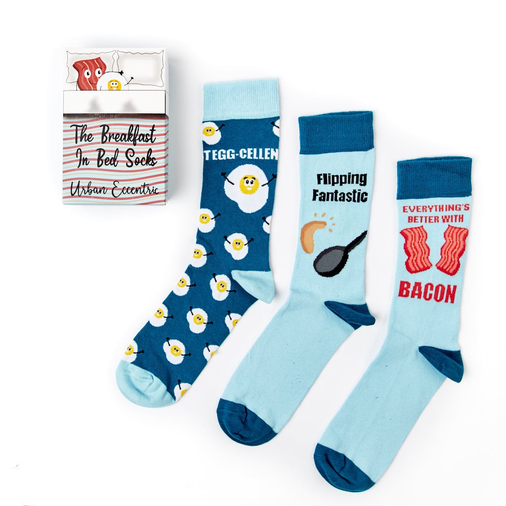 Unisex Breakfast In Bed Gift Box Socks