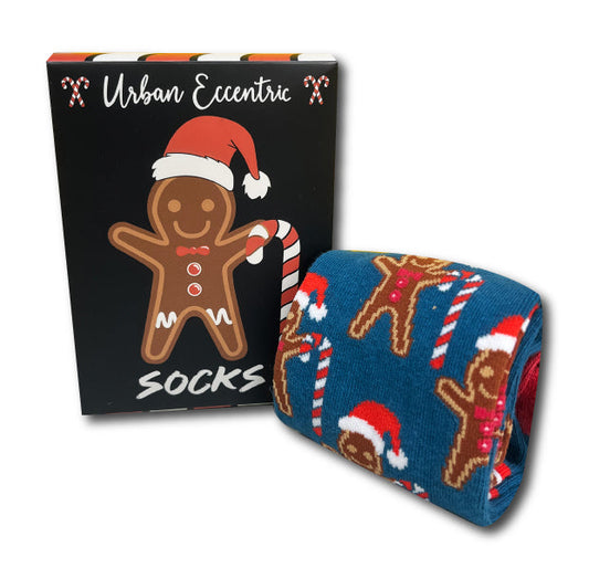 Unisex Gingerbread Man Socks Gift Set