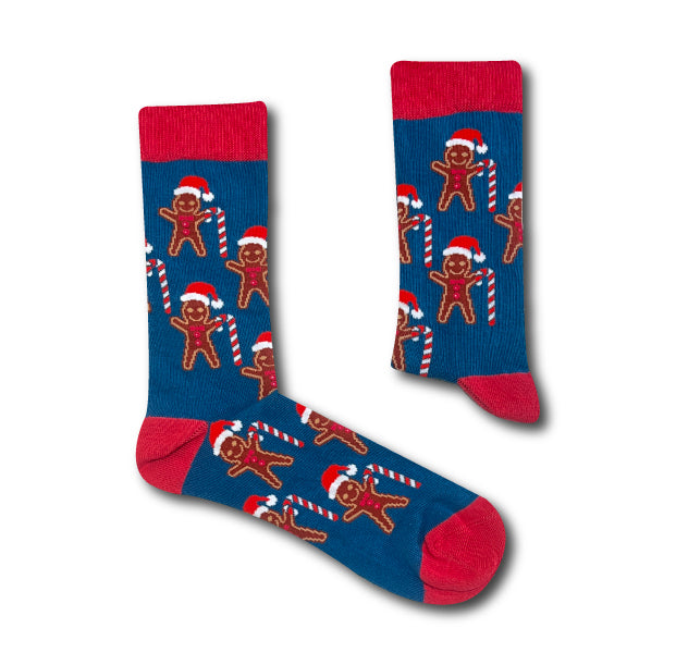 Unisex Gingerbread Man Socks Gift Set