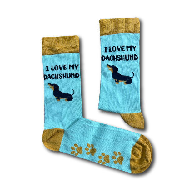 Unisex Cheeky Sausage Dog Gift Box Socks