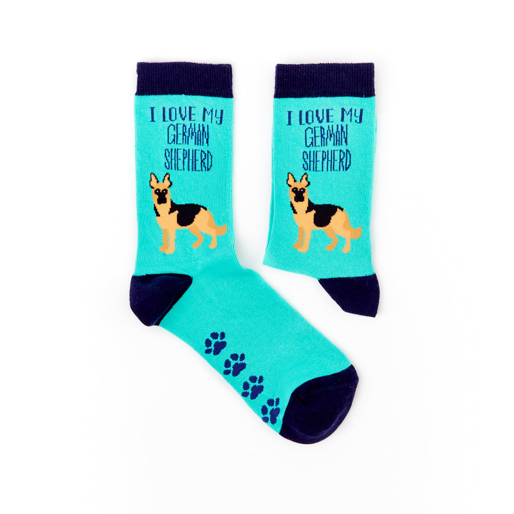 Ladies I Love My German Shepherd Socks