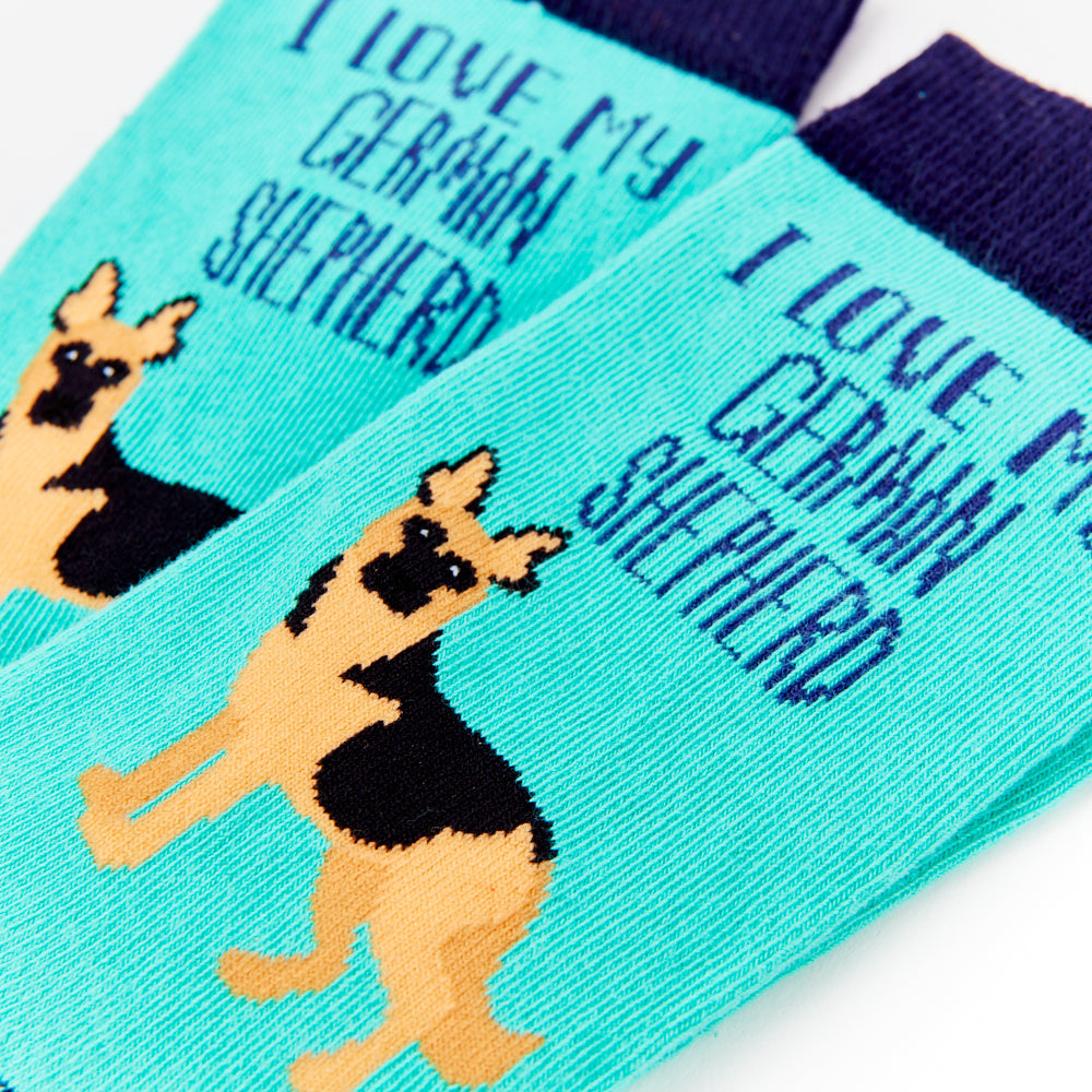 Ladies I Love My German Shepherd Socks