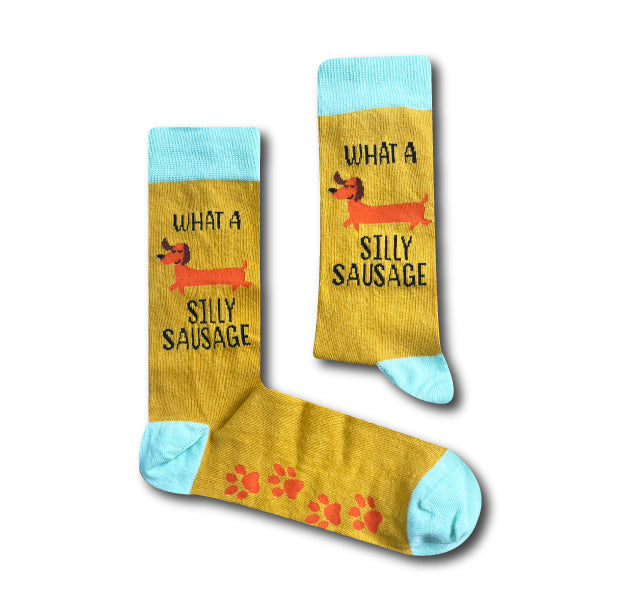 Unisex Cheeky Sausage Dog Gift Box Socks